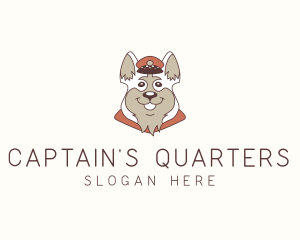 Captain Dog Pet logo design