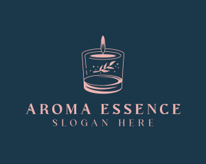 Scented Floral Candle logo design