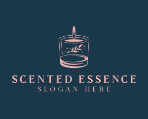 Scented Floral Candle logo design