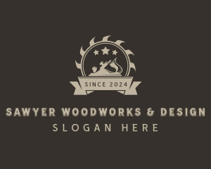 Carpentry Repair Woodwork logo design