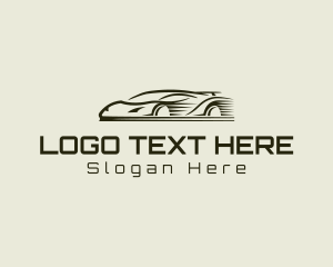 Fast Racing Automobile Car logo