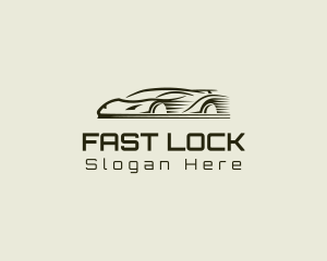 Fast Racing Automobile Car logo design