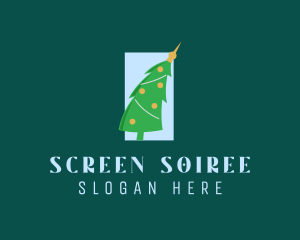 Holiday Christmas Tree logo design