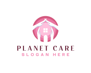 Globe Hands Care logo design