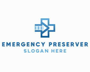 Hospital Medical Emergency Cross logo design