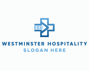 Hospital Medical Emergency Cross logo design