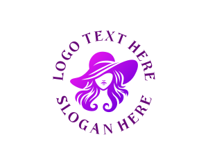 Female Hat Fashion logo