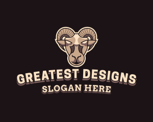 Goat Avatar Ram logo design