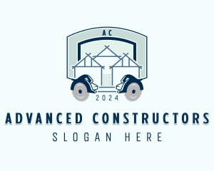 Wood Cutting Carpentry logo design