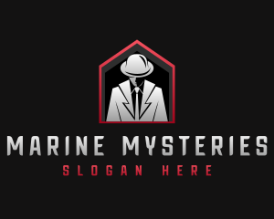 Mysterious Investigator Mobster logo design