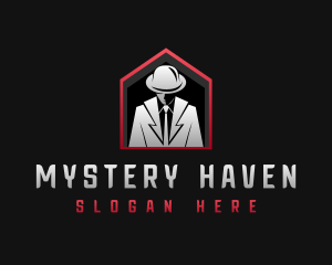 Mysterious Investigator Mobster logo design