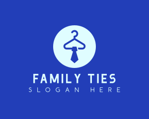 Blue Menswear Tie Fashion logo design