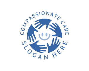 Happy Charity Hands logo design