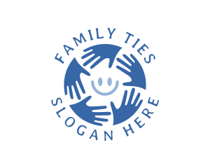 Happy Charity Hands logo design