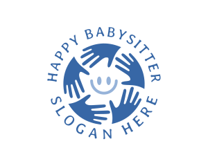 Happy Charity Hands logo design