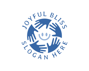 Happy Charity Hands logo design