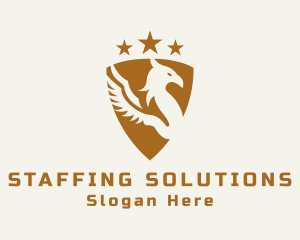 Gold Griffin Shield logo