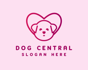 Cute Puppy Dog logo design