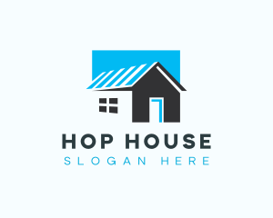 Real Estate House Roof logo design