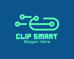 Digital Circuit Pill logo design