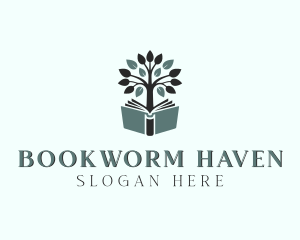 Tree Book Tutoring logo design