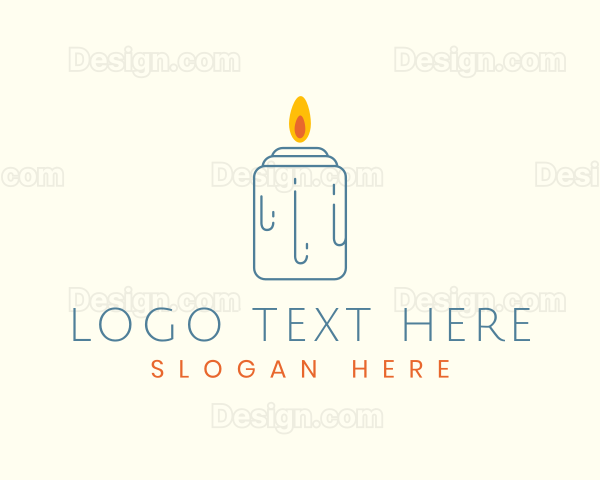 Aromatic Candle Flame Logo