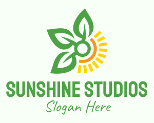 Sunshine Leaf Farm  logo design