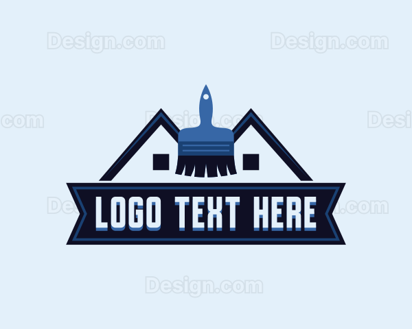 Handyman Paint Brush Logo