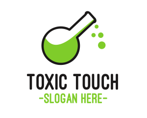 Toxic Green Poison logo design