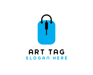 Shopping Tag Bag logo design