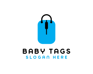 Shopping Tag Bag logo design