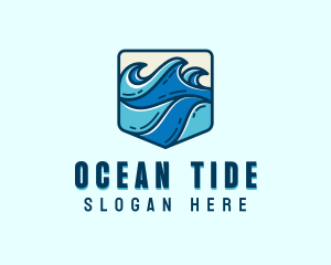 Sea Coastal Waves logo design