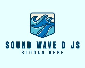 Sea Coastal Waves logo design