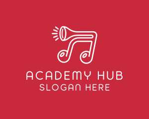 Music Note Horn logo