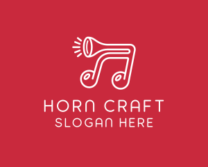 Music Note Horn logo