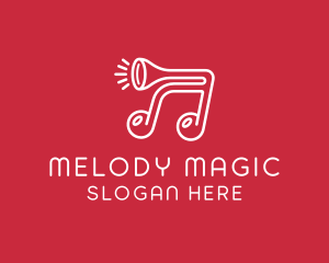 Music Note Horn logo