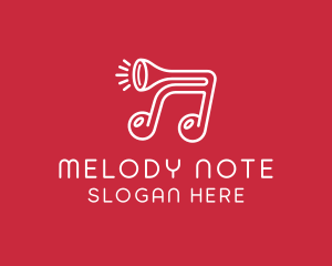 Music Note Horn logo