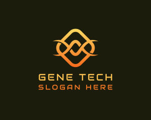 Tech Infinity Wave logo design