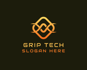 Tech Infinity Wave logo design