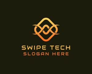 Tech Infinity Wave logo design