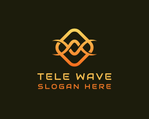 Tech Infinity Wave logo design