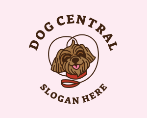 Smile Shih Tzu Dog logo design