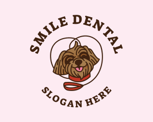 Smile Shih Tzu Dog logo design