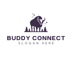 Wild Bison Bull logo design