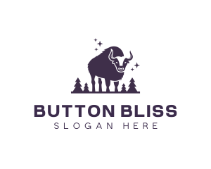 Wild Bison Bull logo design