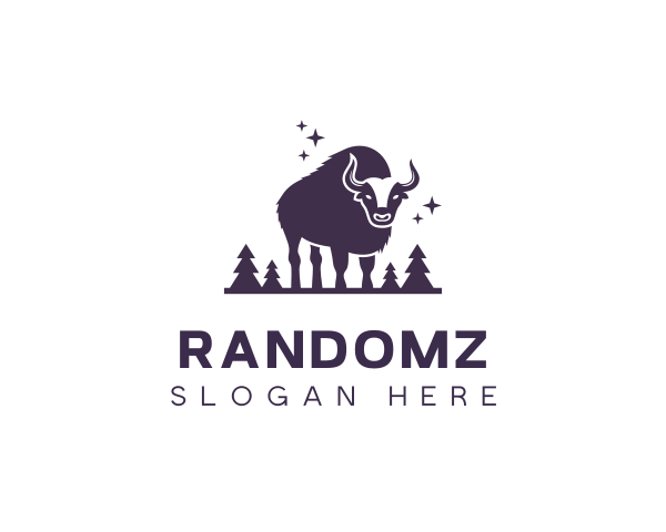 Bison logo example 1