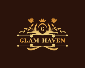 Luxury Floral Haven logo design