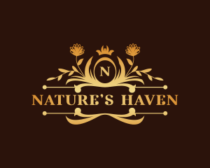 Luxury Floral Haven logo design