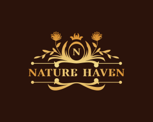 Luxury Floral Haven logo design