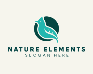 Natural Leaf Sparrow logo design